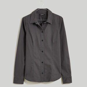 EUC Madewell Darted Button-Up Shirt in (Re)generative Chino | Women’s Plus 18W